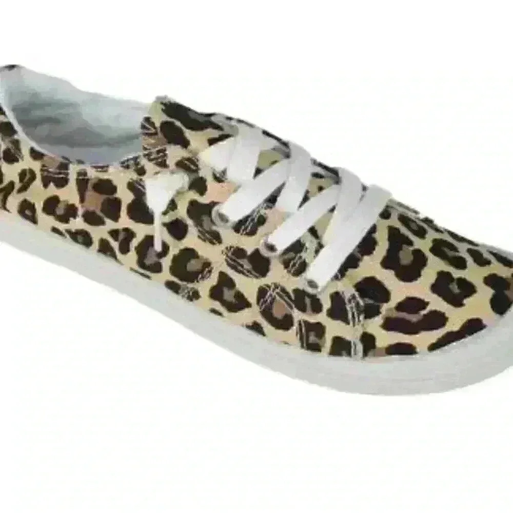 Leopard Print Slip On Fashion Sneaker